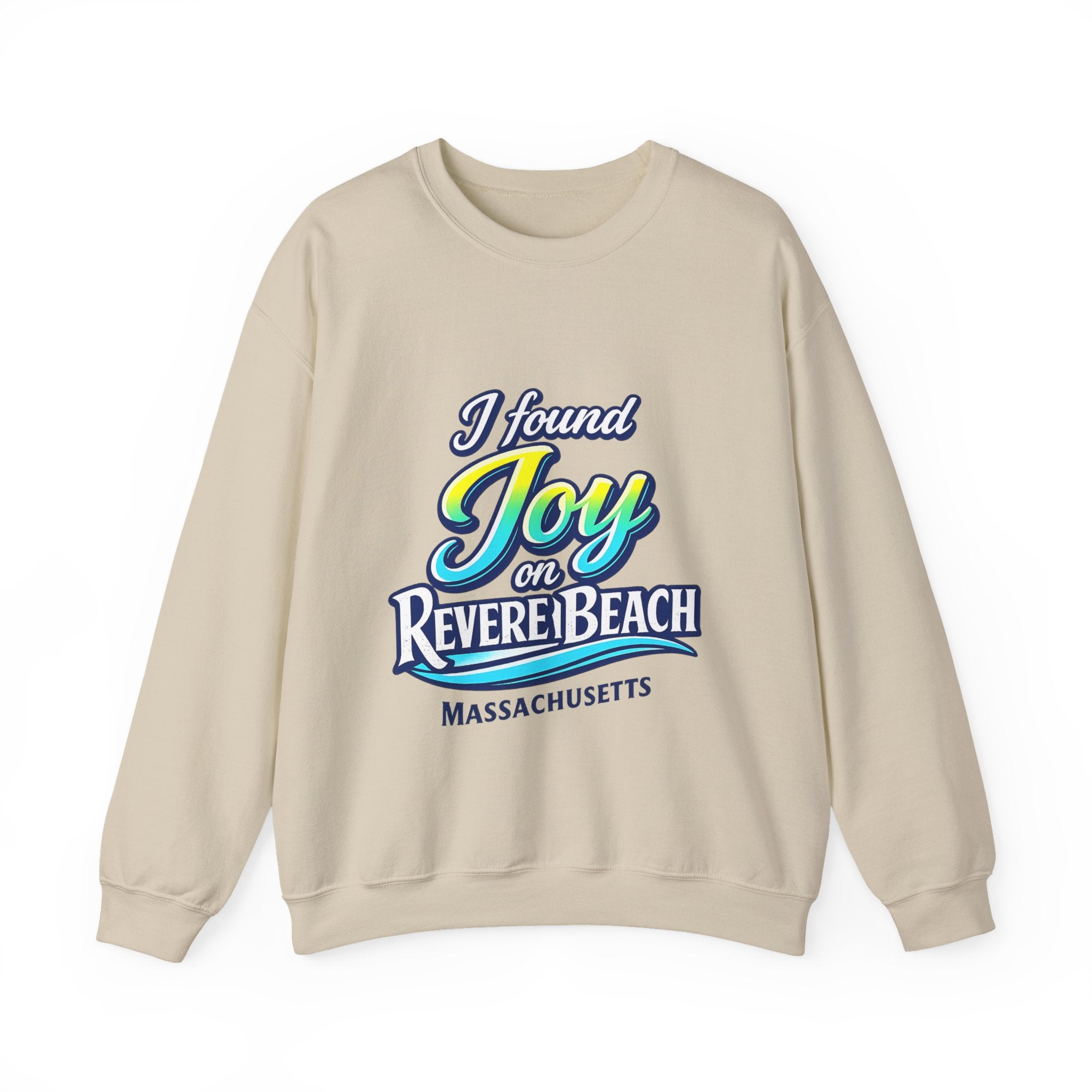 Revere Beach Sweatshirt — “I Found Joy on Revere Beach” Travel Souvenir Crewneck