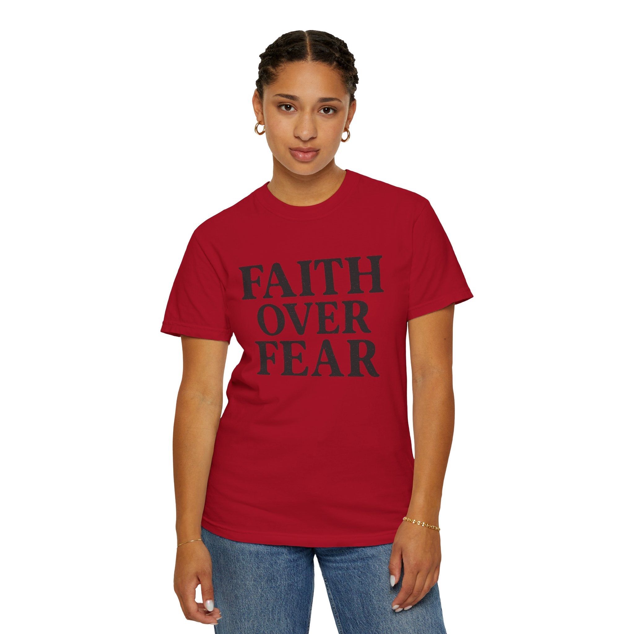 Faith Over Fear T-Shirt — Inspirational Christian Tee