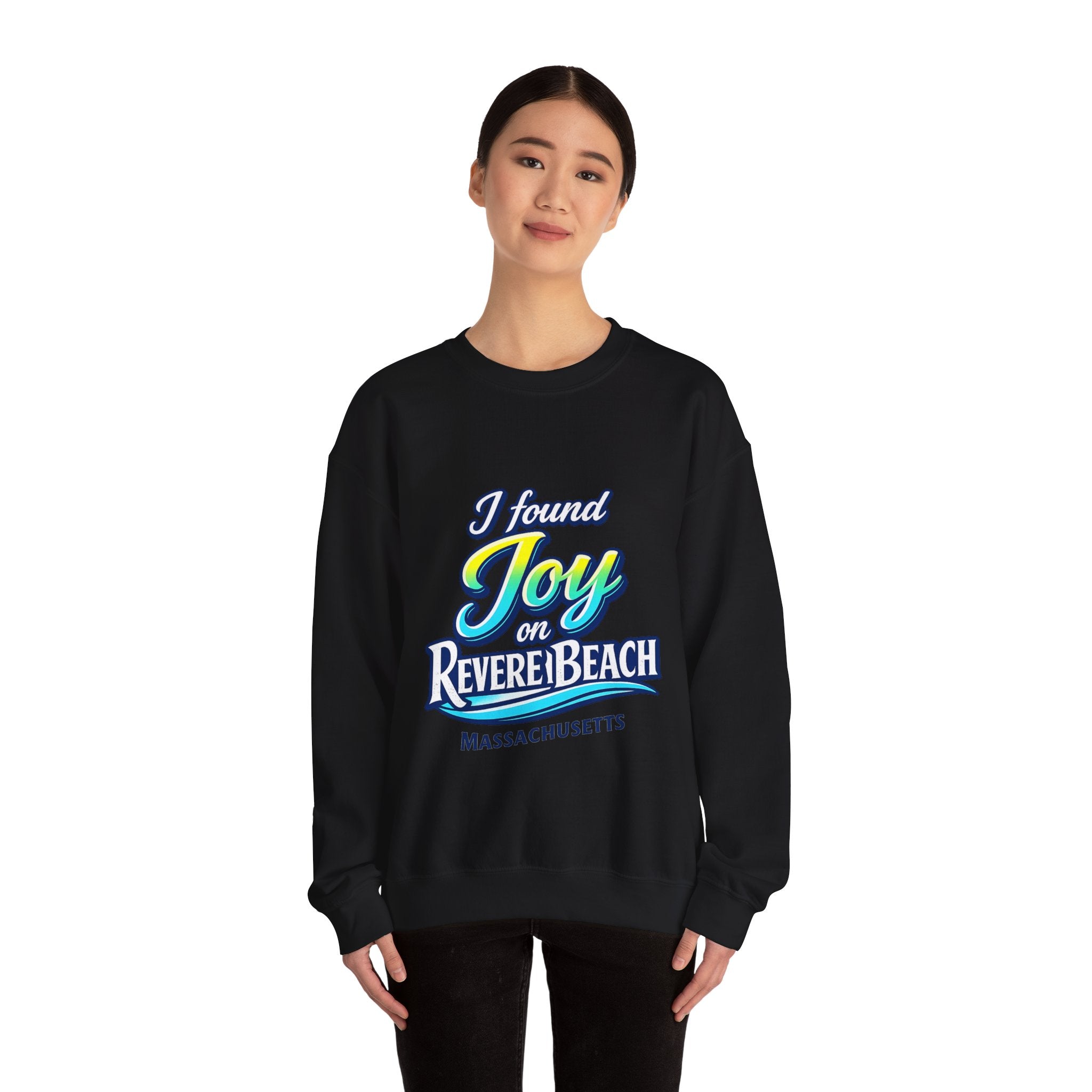 Revere Beach Sweatshirt — “I Found Joy on Revere Beach” Travel Souvenir Crewneck