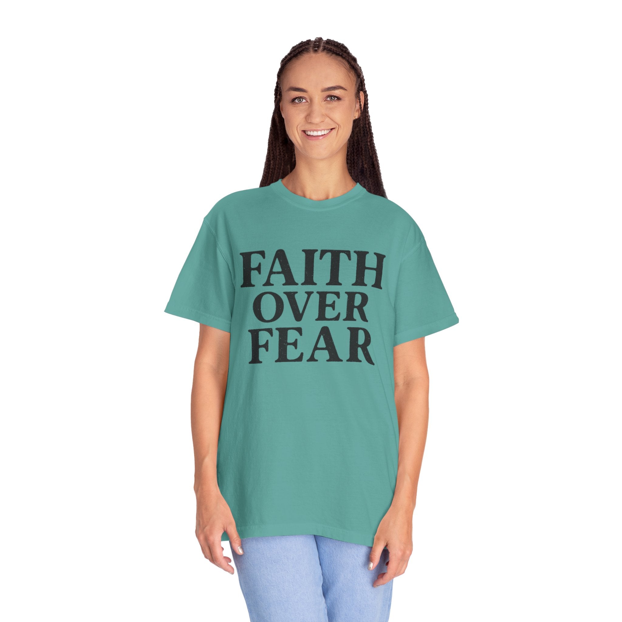 Faith Over Fear T-Shirt — Inspirational Christian Tee