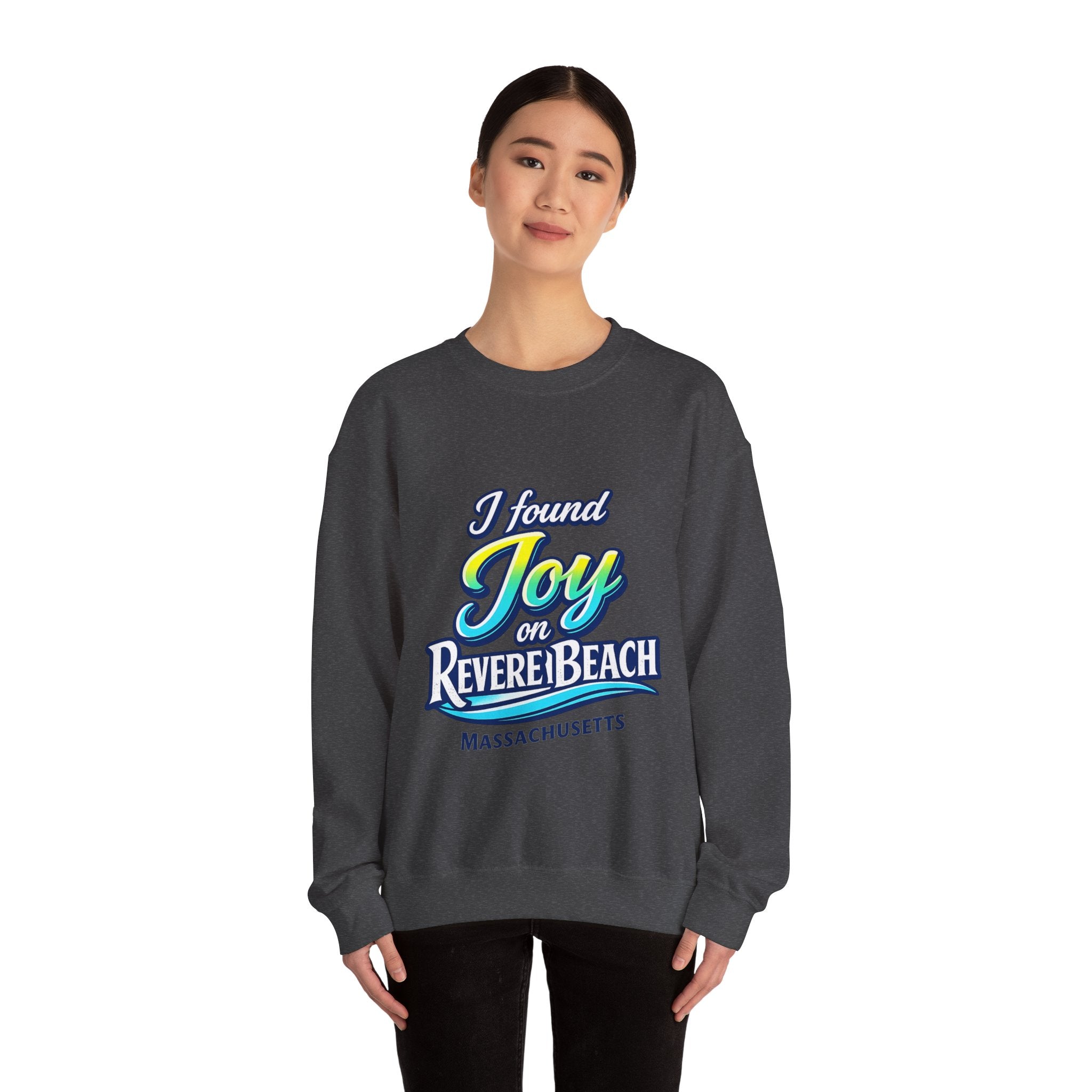 Revere Beach Sweatshirt — “I Found Joy on Revere Beach” Travel Souvenir Crewneck