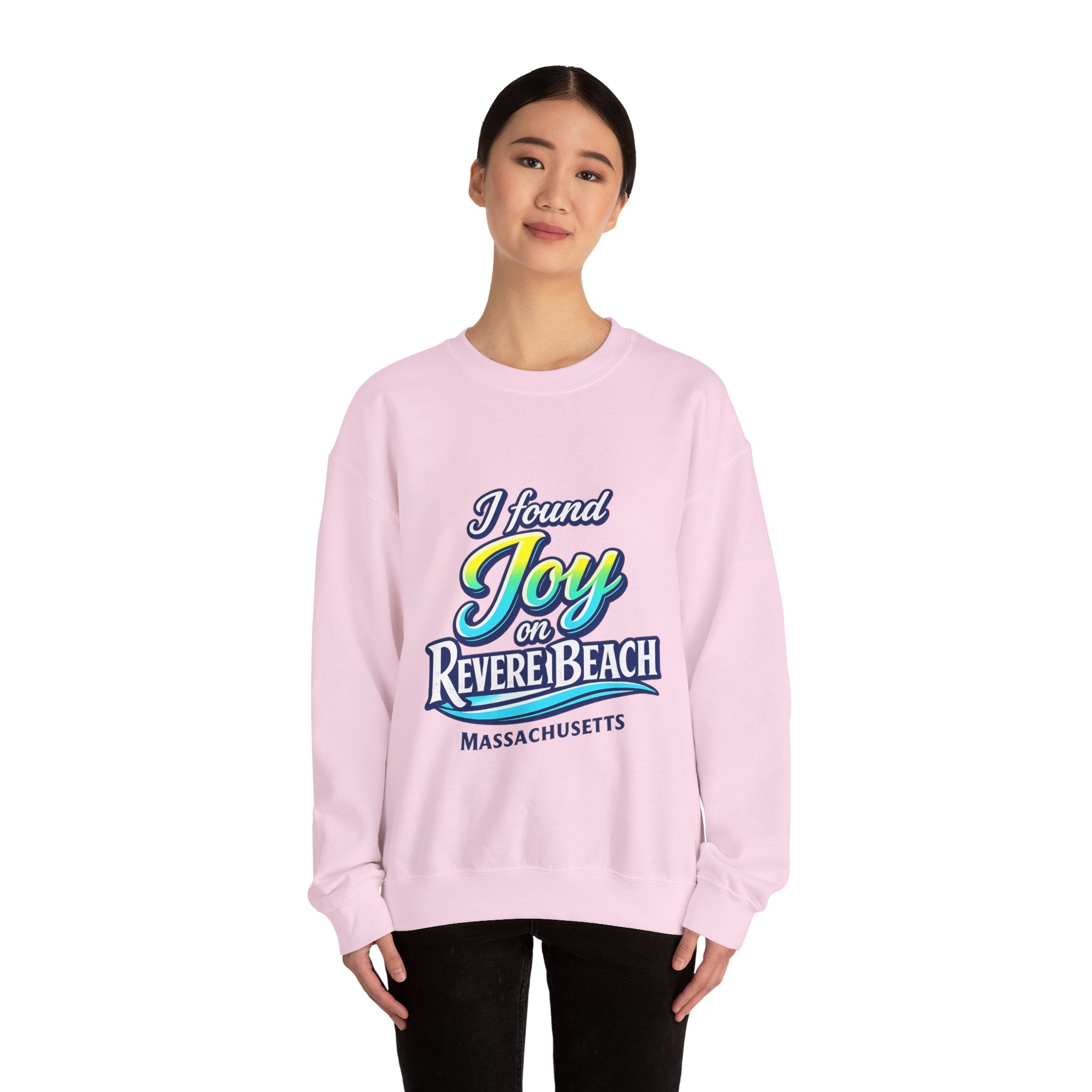 Revere Beach Sweatshirt — “I Found Joy on Revere Beach” Travel Souvenir Crewneck