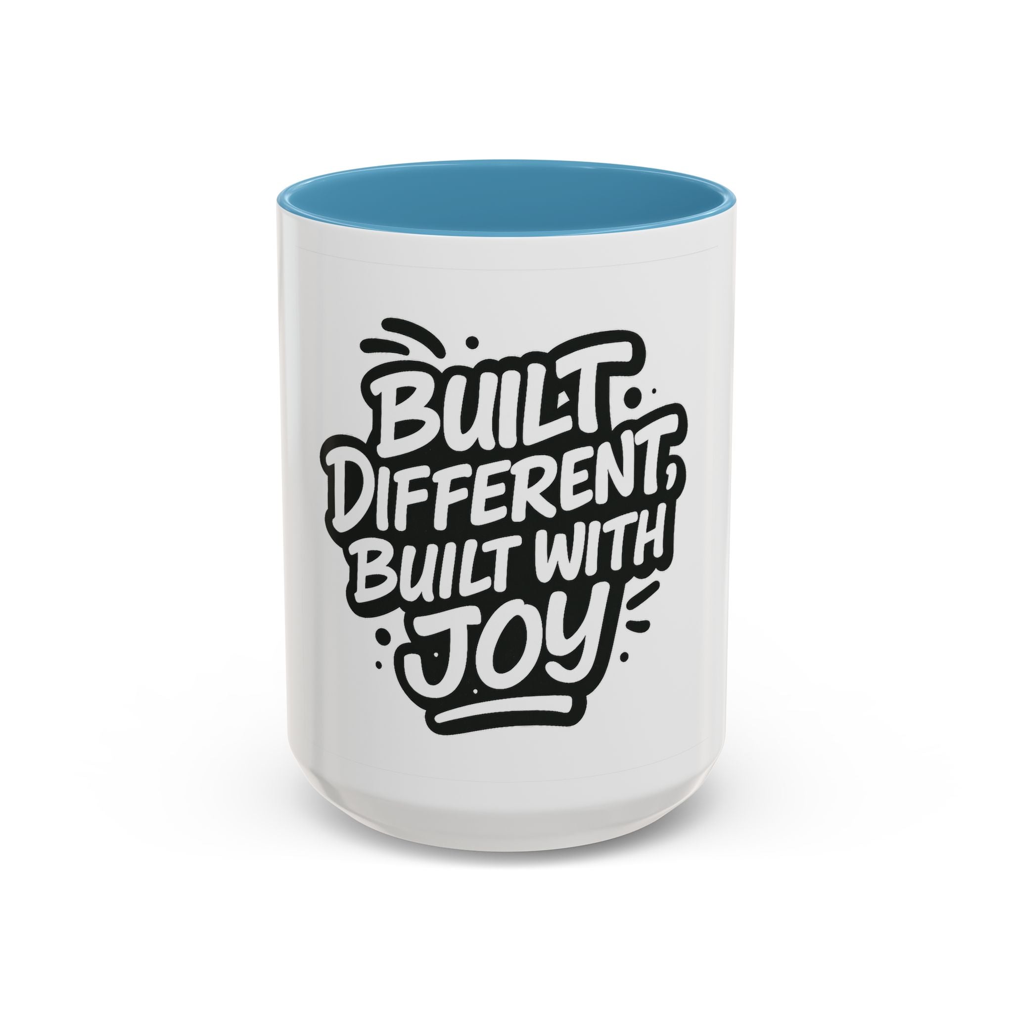 Built Different Built With Joy Accent Coffee Mug (11oz, 15oz)