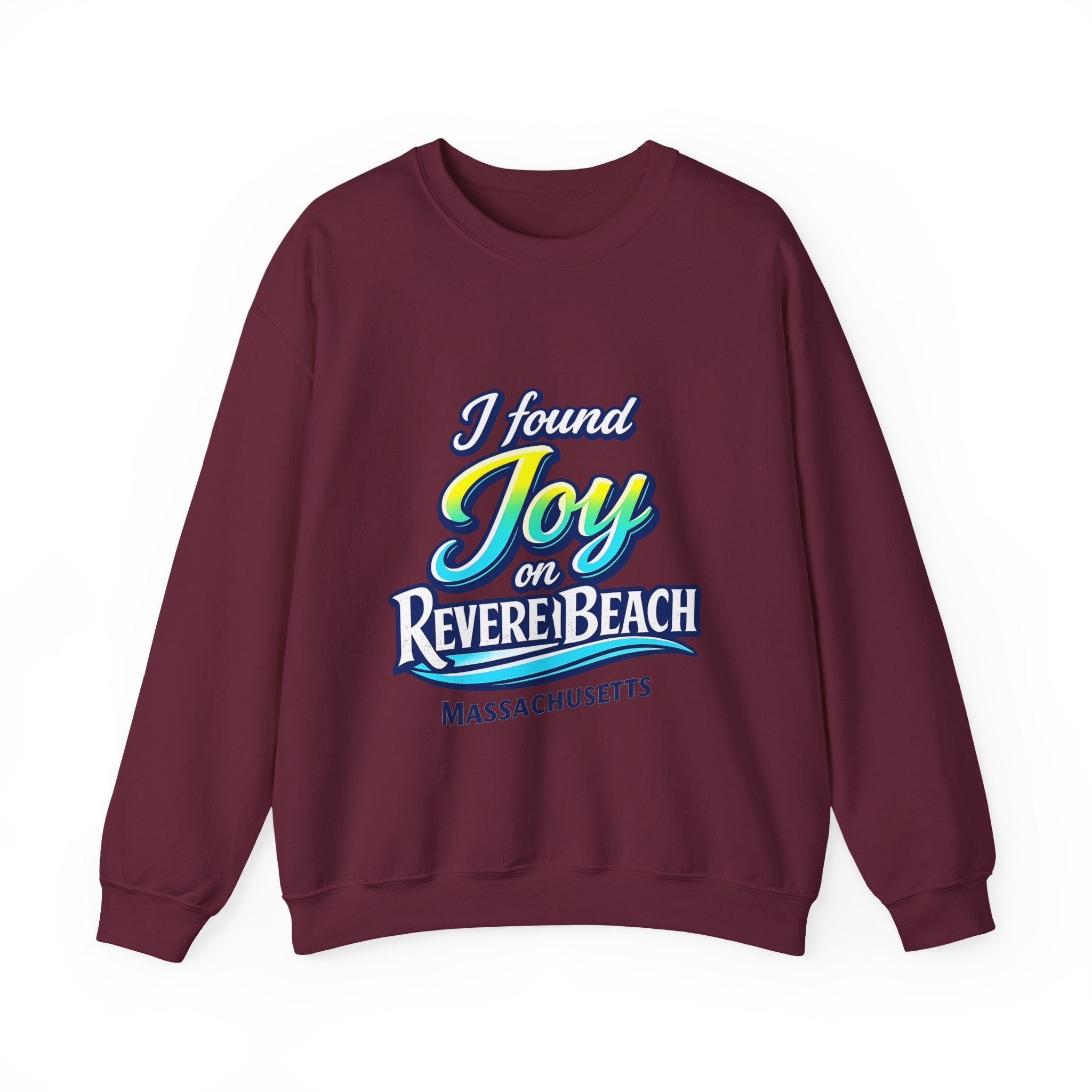 Revere Beach Sweatshirt — “I Found Joy on Revere Beach” Travel Souvenir Crewneck