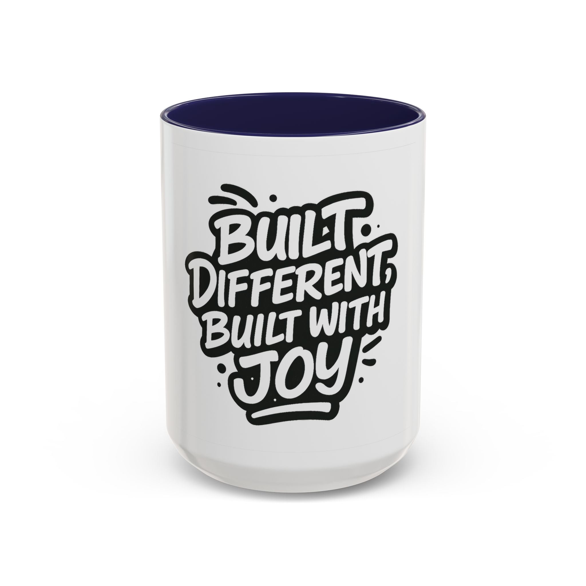 Built Different Built With Joy Accent Coffee Mug (11oz, 15oz)