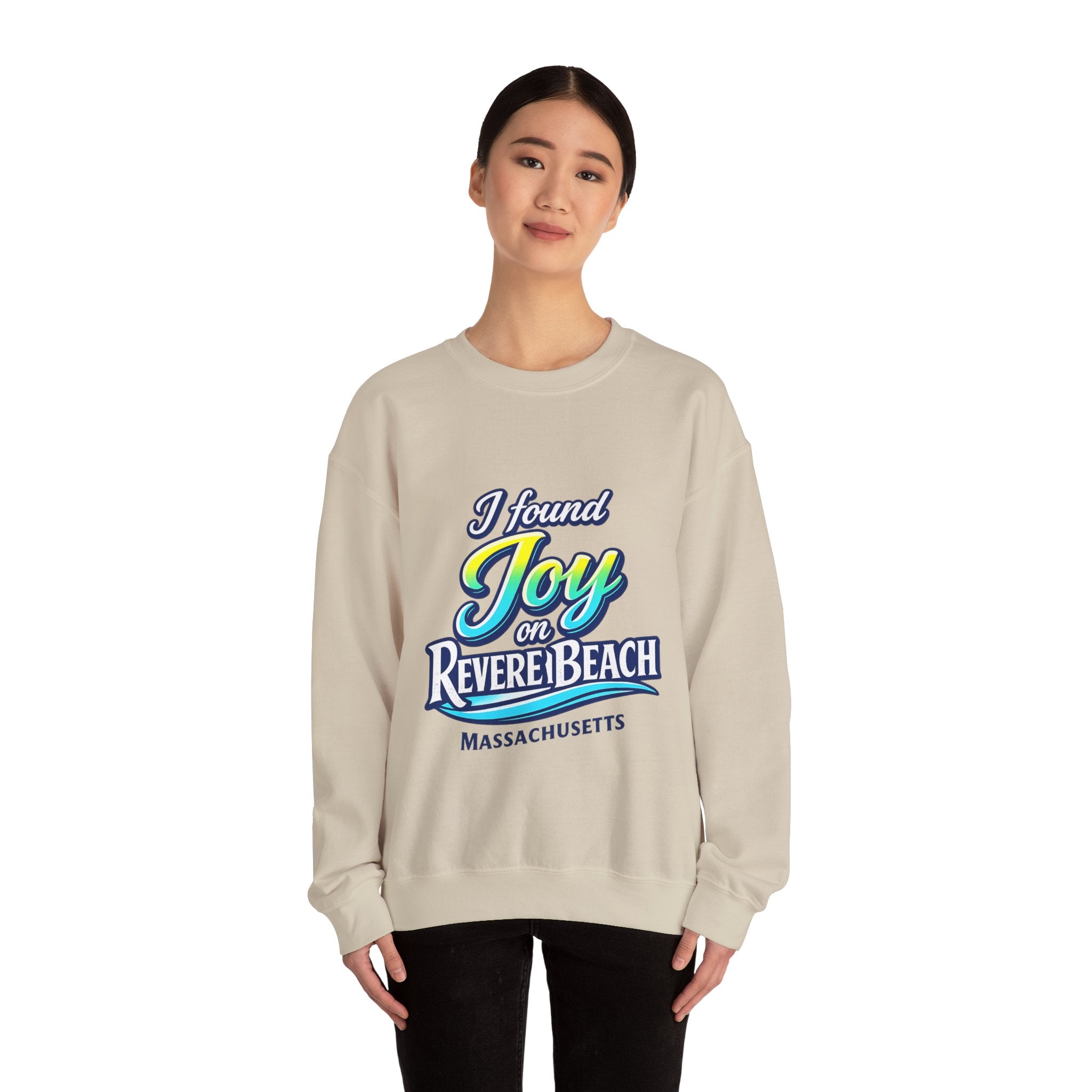 Revere Beach Sweatshirt — “I Found Joy on Revere Beach” Travel Souvenir Crewneck