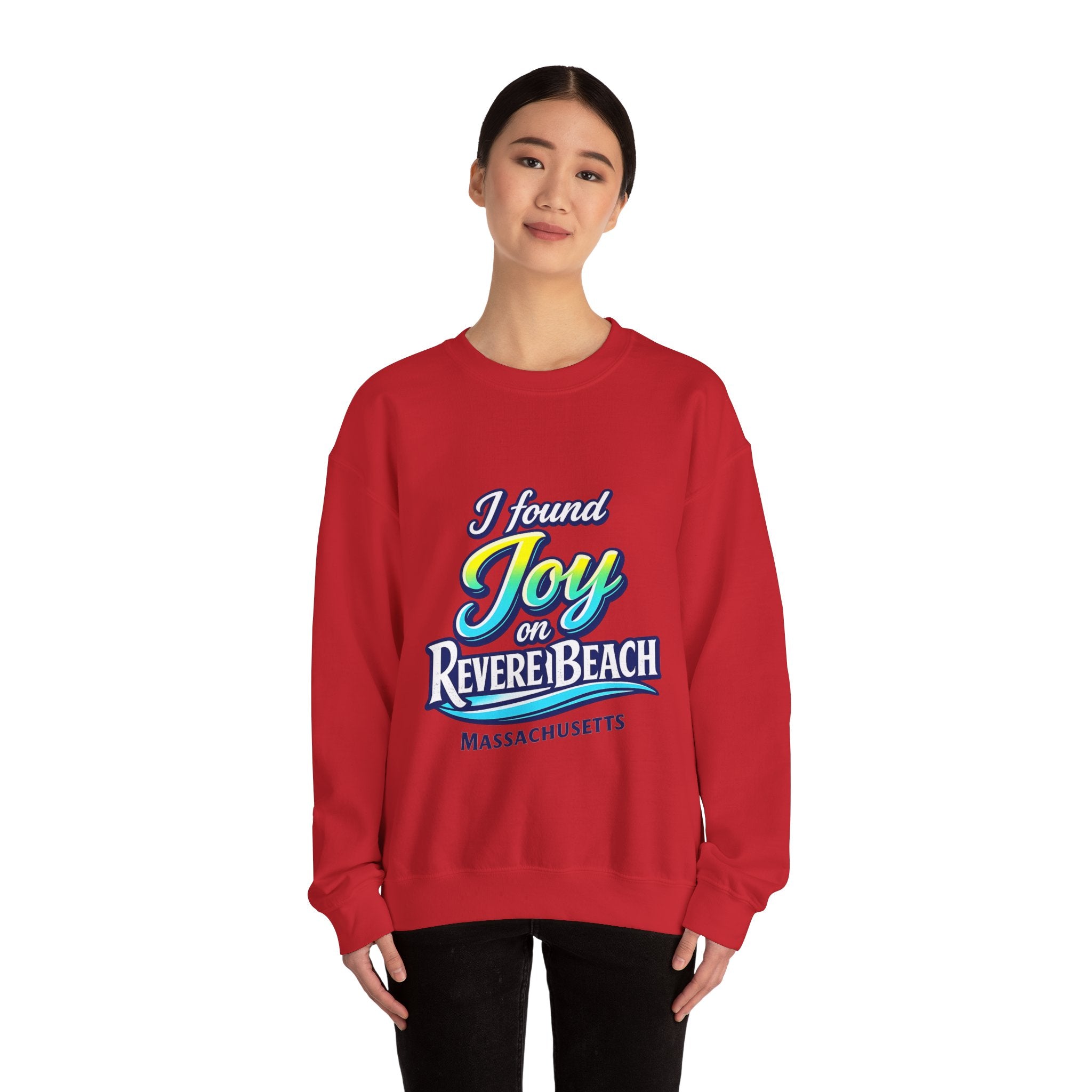 Revere Beach Sweatshirt — “I Found Joy on Revere Beach” Travel Souvenir Crewneck