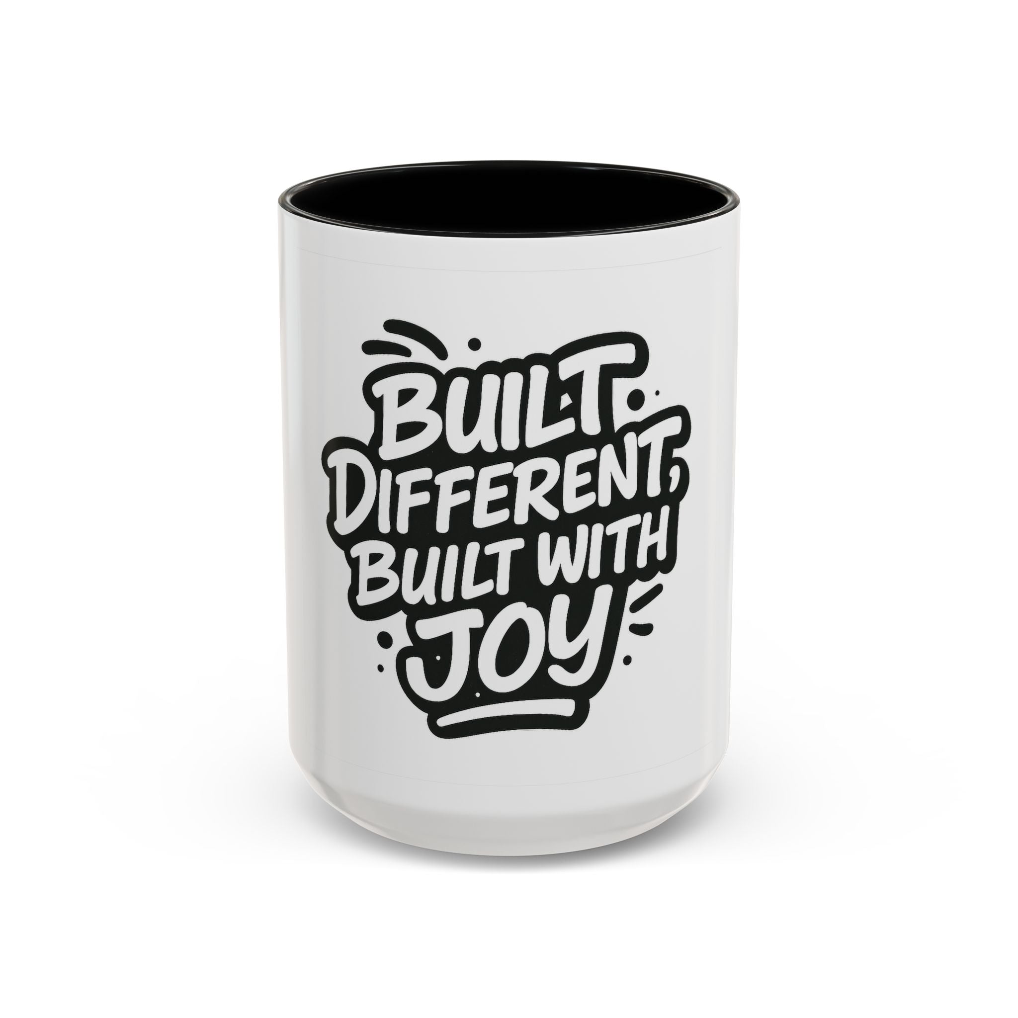 Built Different Built With Joy Accent Coffee Mug (11oz, 15oz)