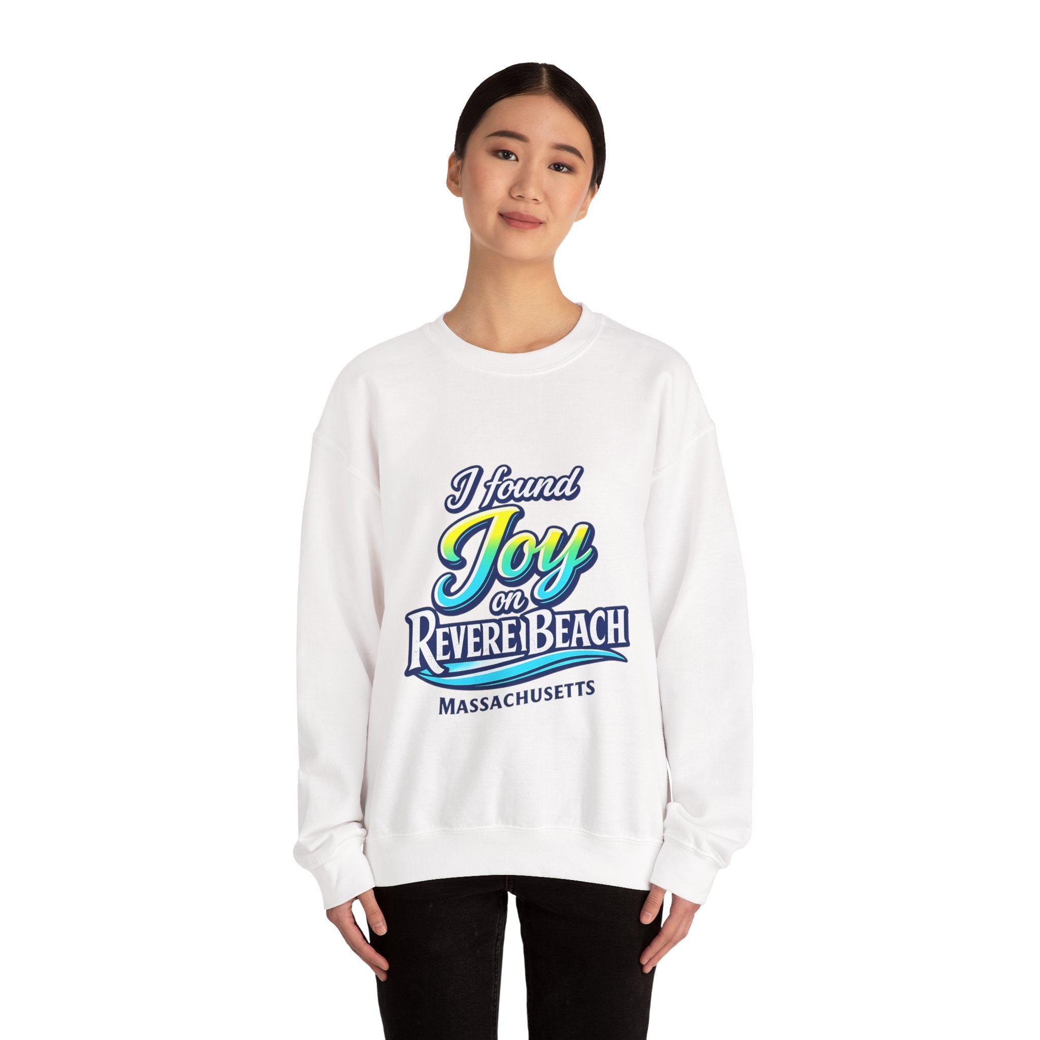 Revere Beach Sweatshirt — “I Found Joy on Revere Beach” Travel Souvenir Crewneck