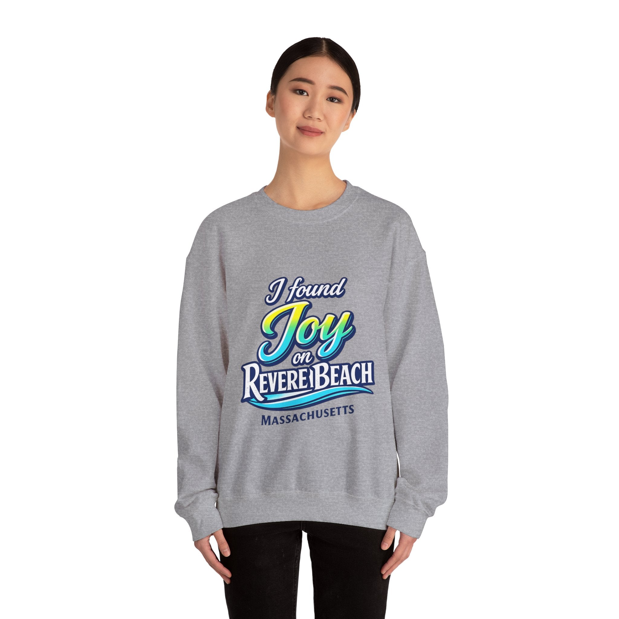 Revere Beach Sweatshirt — “I Found Joy on Revere Beach” Travel Souvenir Crewneck