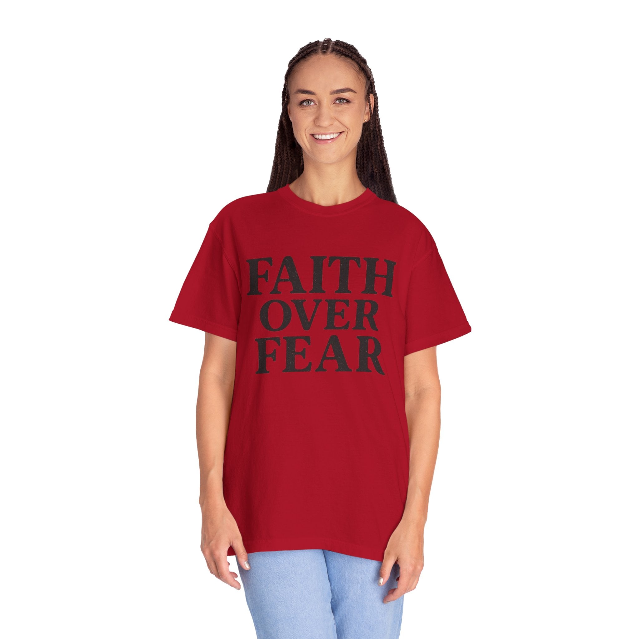 Faith Over Fear T-Shirt — Inspirational Christian Tee