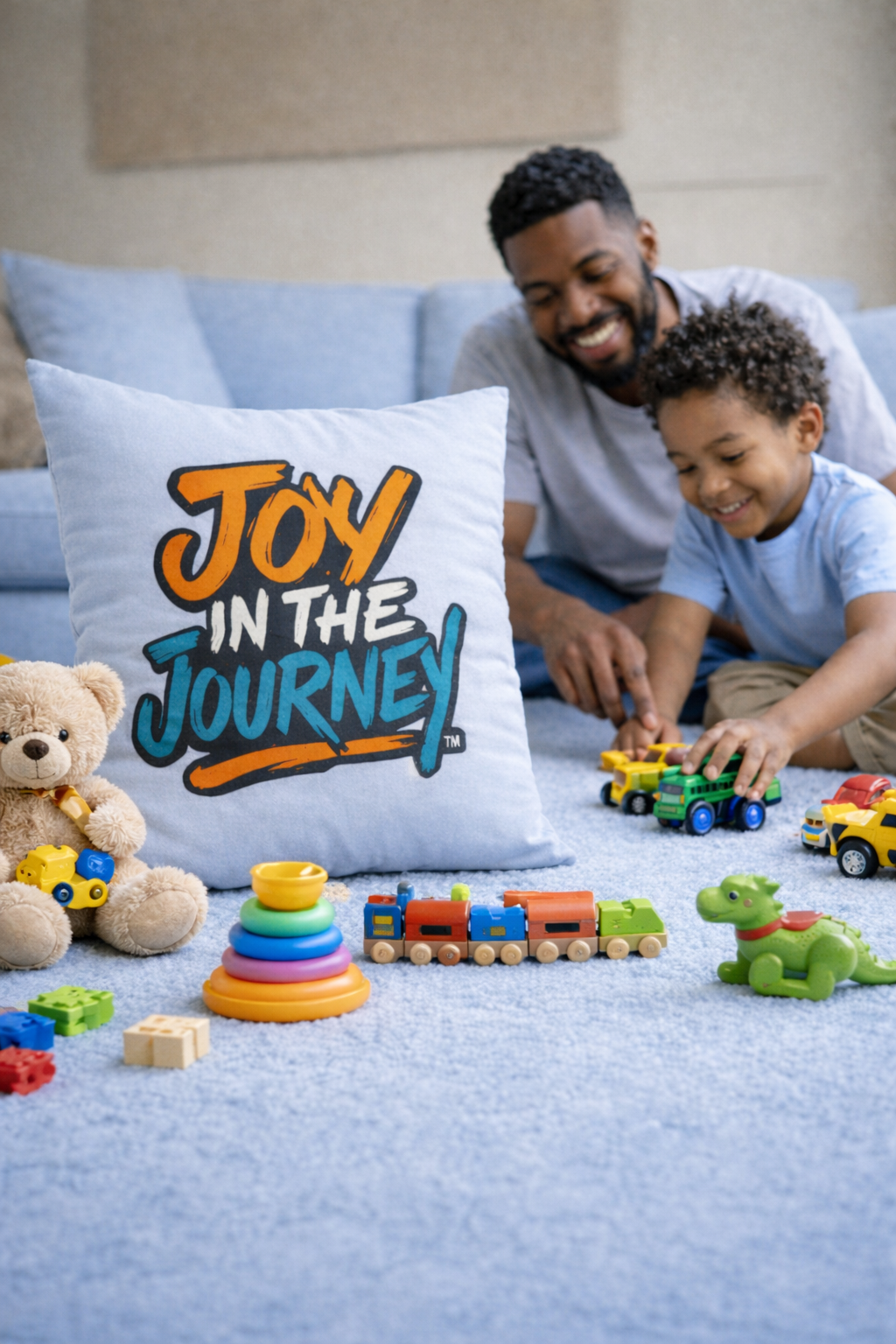 Joy in the Journey Square Canvas Pillow
