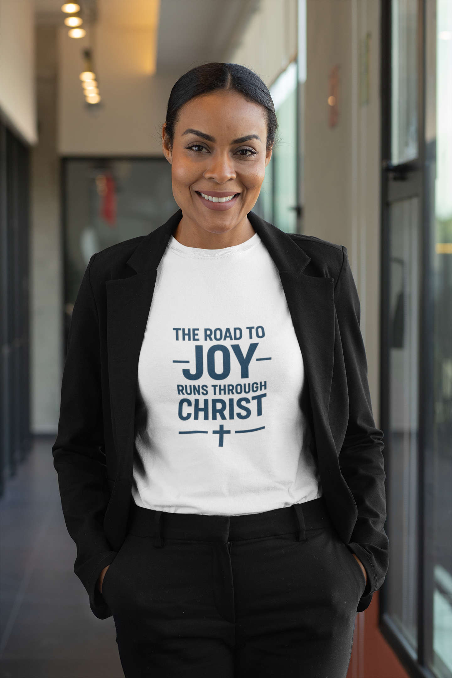 The Road to Joy Runs Through Christ Unisex T-Shirt