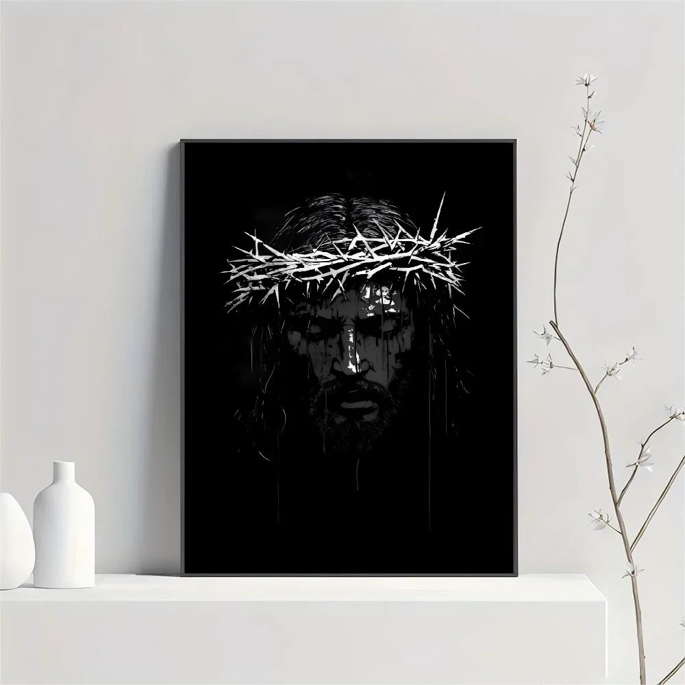 Son of God Cross Canvas Wall Art — Christian Faith Home Decor