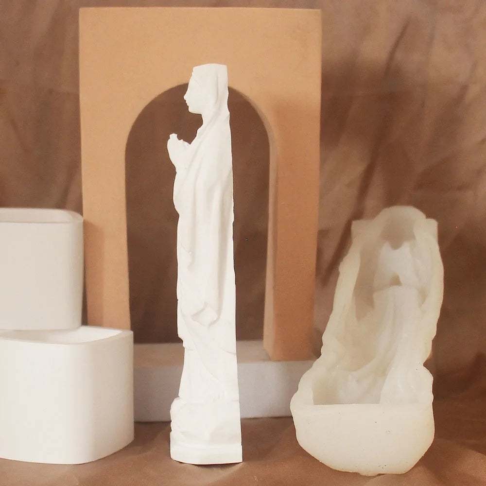 Virgin Mary Silicone Mold — DIY Candle, Soap & Plaster Craft Tool