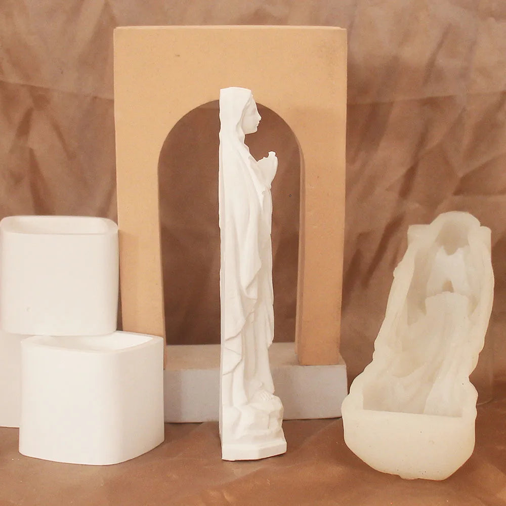 Virgin Mary Silicone Mold — DIY Candle, Soap & Plaster Craft Tool