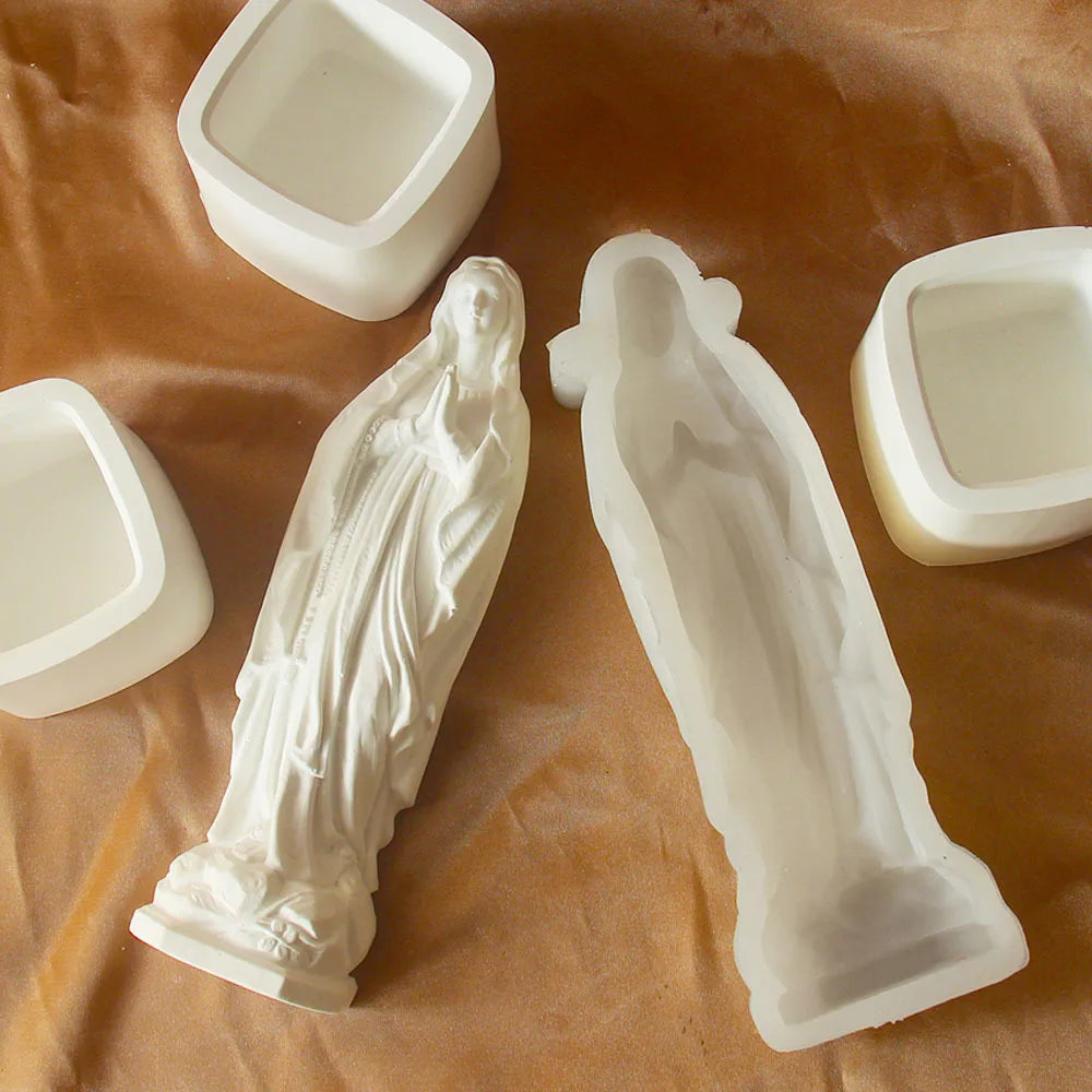 Virgin Mary Silicone Mold — DIY Candle, Soap & Plaster Craft Tool