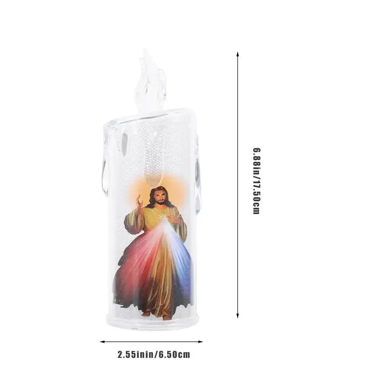 Set of 4 LED Prayer Candles — Flameless Catholic Church & Home Decor