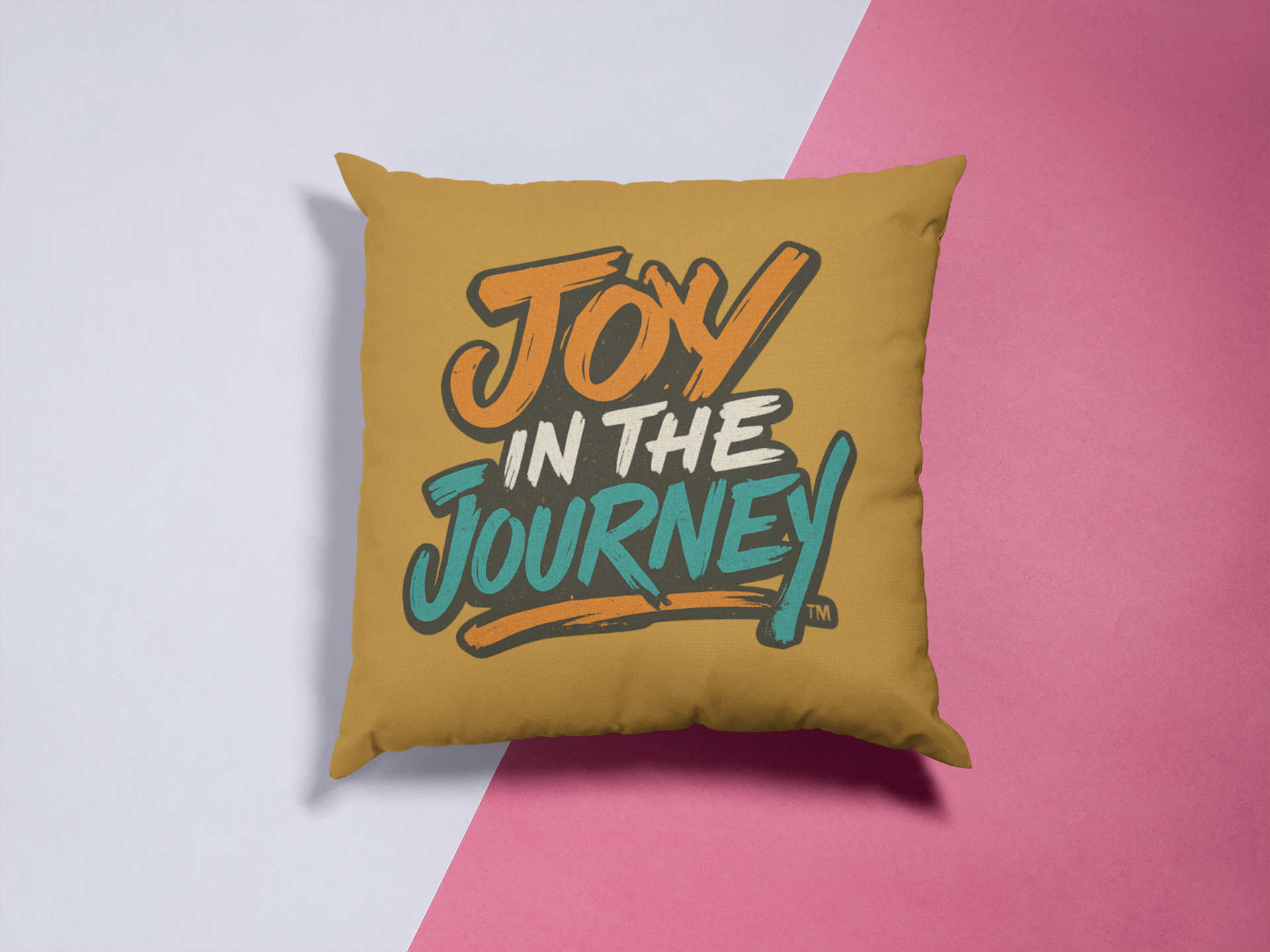 Joy in the Journey Square Canvas Pillow