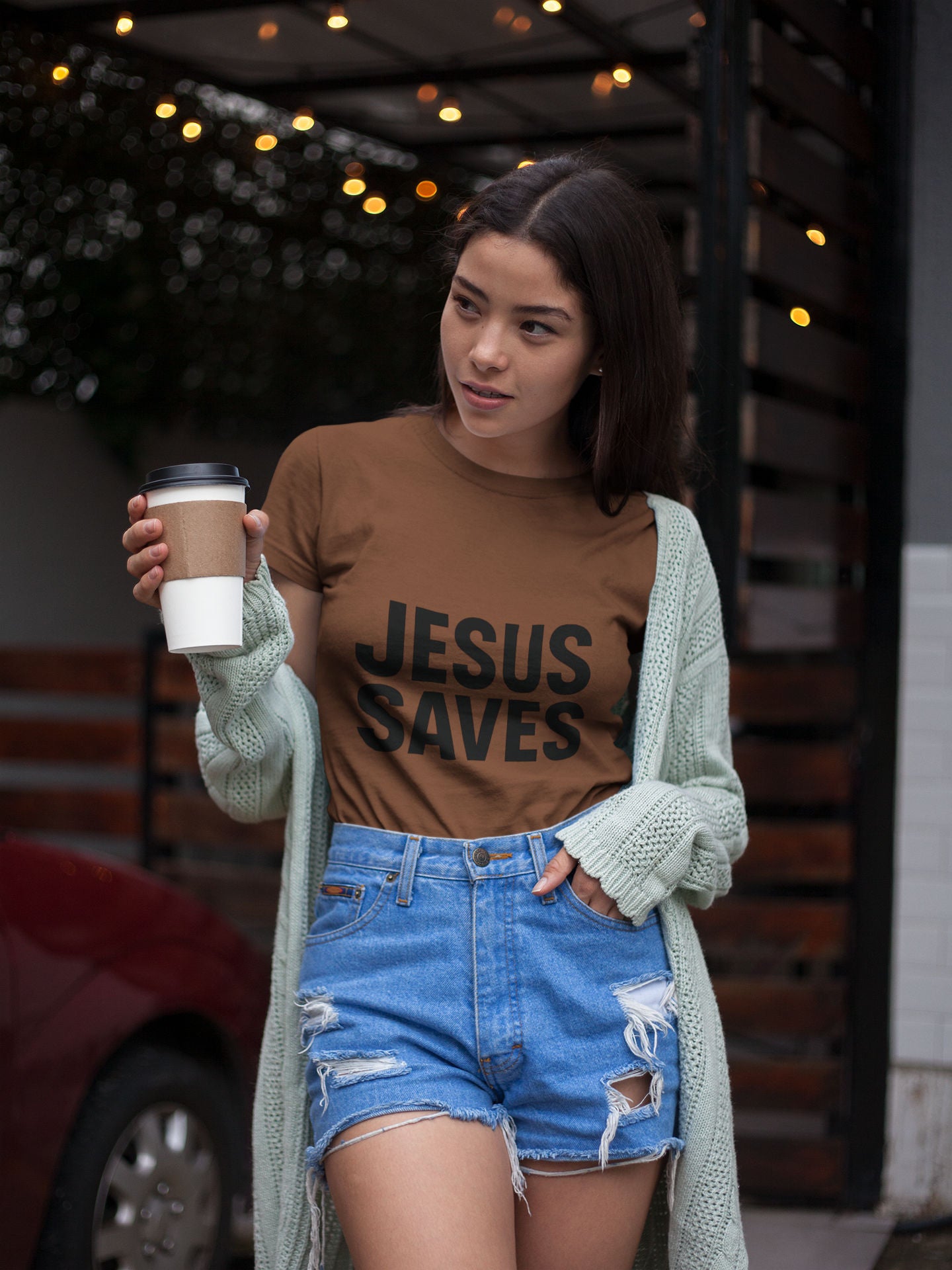 Jesus Saves Unisex Heavy Cotton T-Shirt